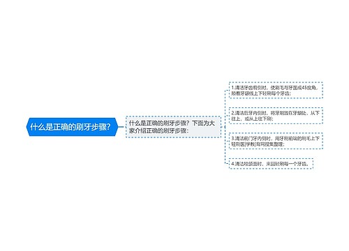 什么是正确的刷牙步骤？