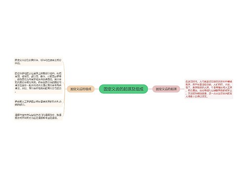 固定义齿的起源及组成