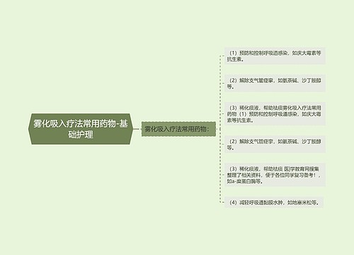 雾化吸入疗法常用药物-基础护理