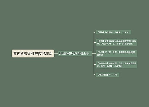 井边茜来源|性味|功能主治