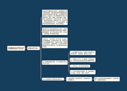 面瘫的治疗方法?