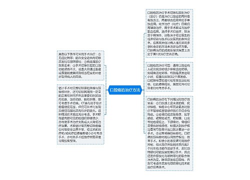 口腔癌的治疗方法