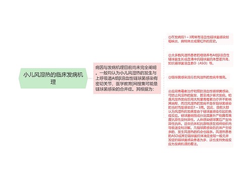 小儿风湿热的临床发病机理