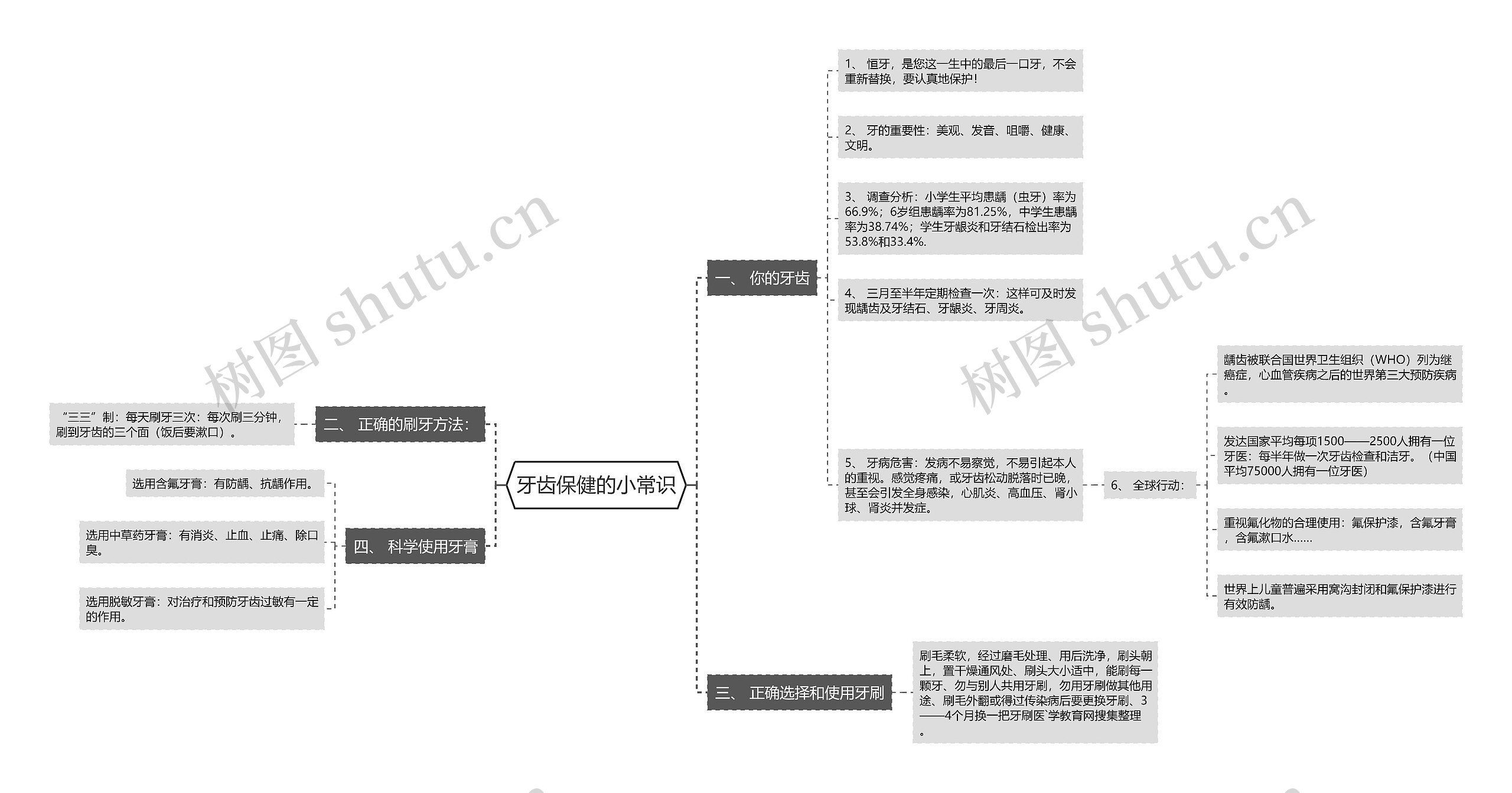 牙齿保健的小常识