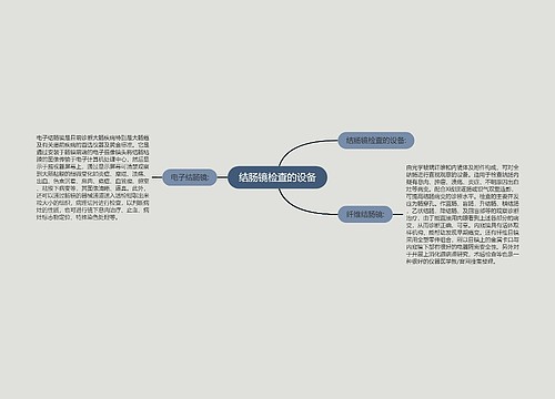 结肠镜检查的设备