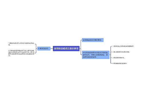 使用铸造蜡须注意的事项