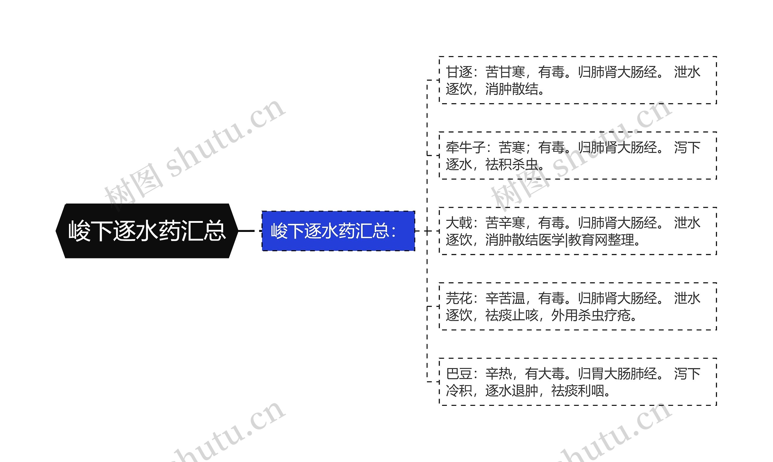 峻下逐水药汇总