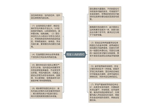 固定义齿的固位