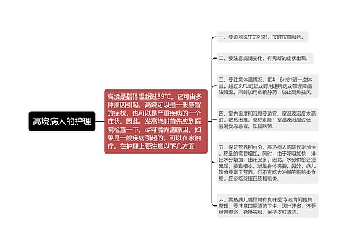 高烧病人的护理