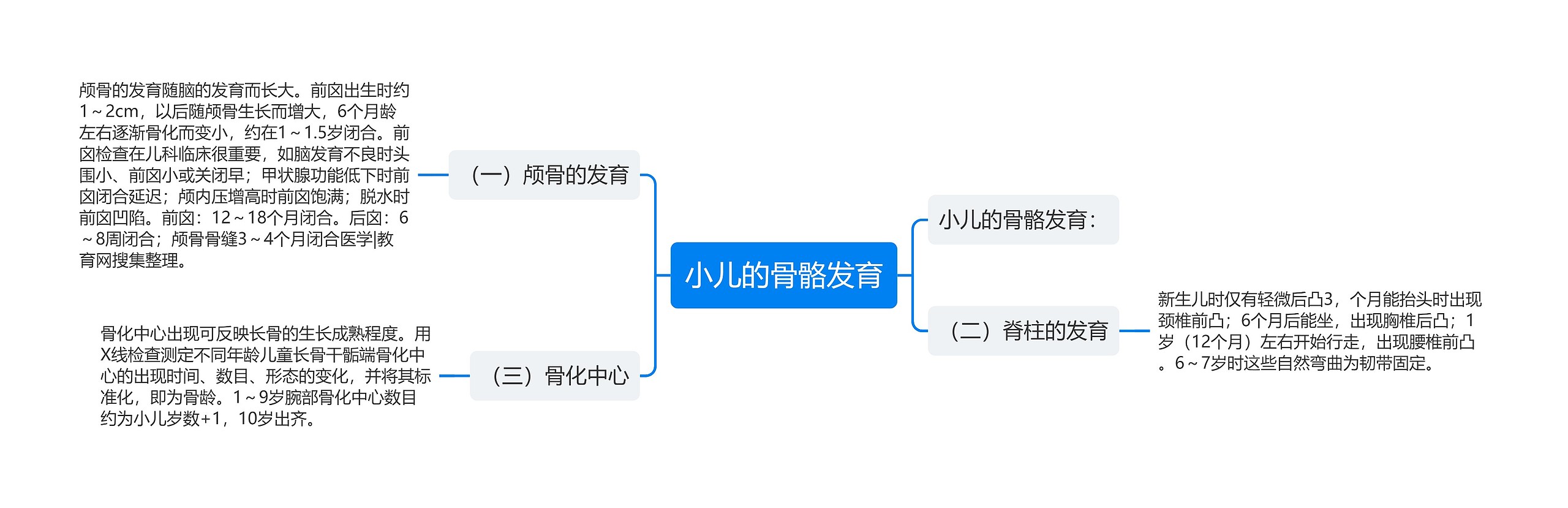 小儿的骨骼发育 小儿的骨骼发育