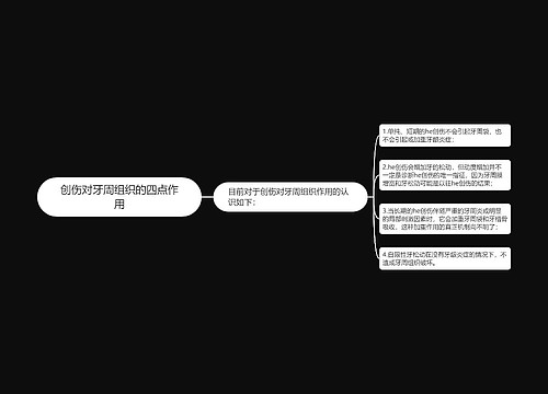 创伤对牙周组织的四点作用