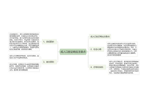 成人口腔正畸应注意点