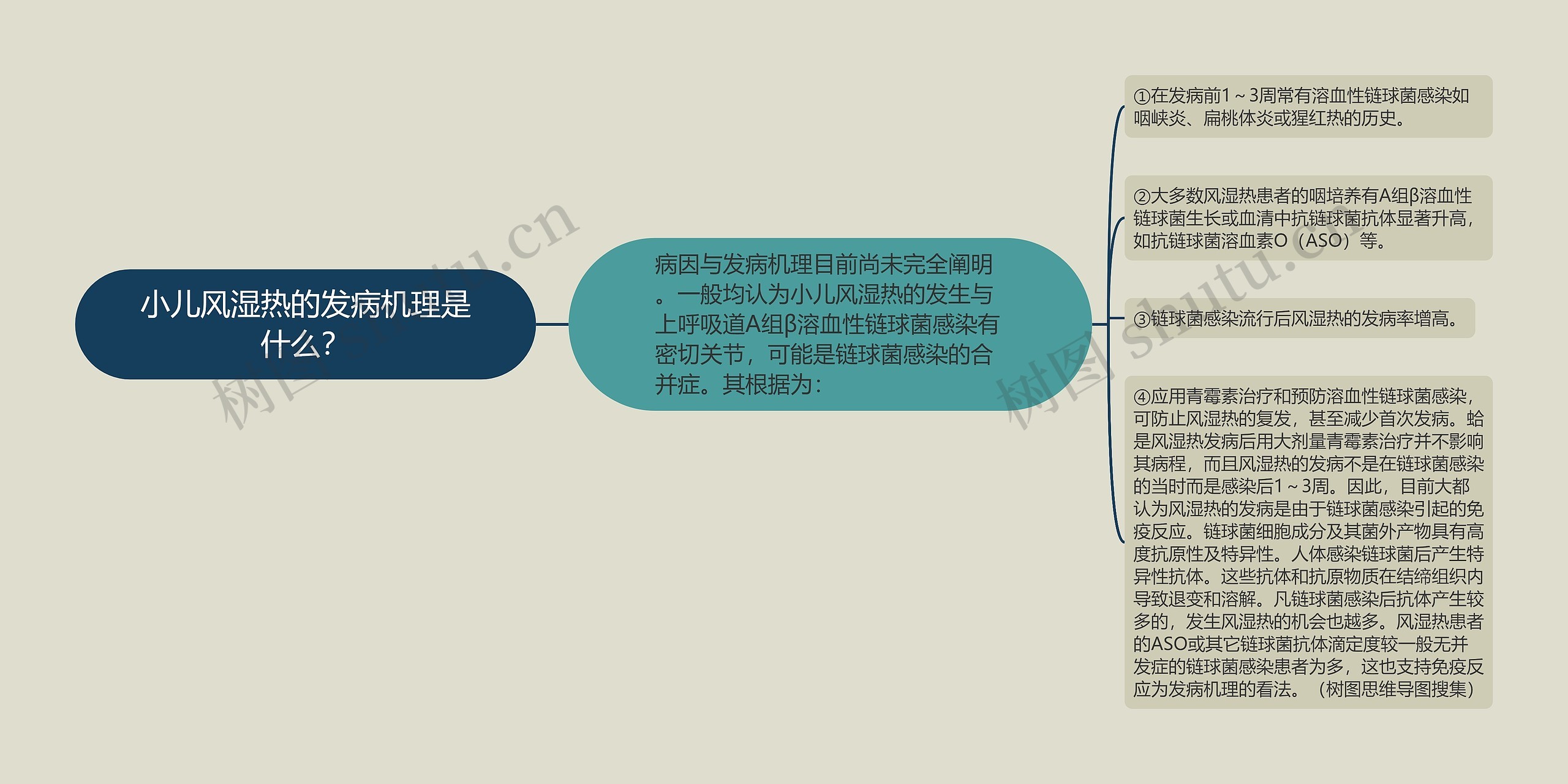 小儿风湿热的发病机理是什么？思维导图