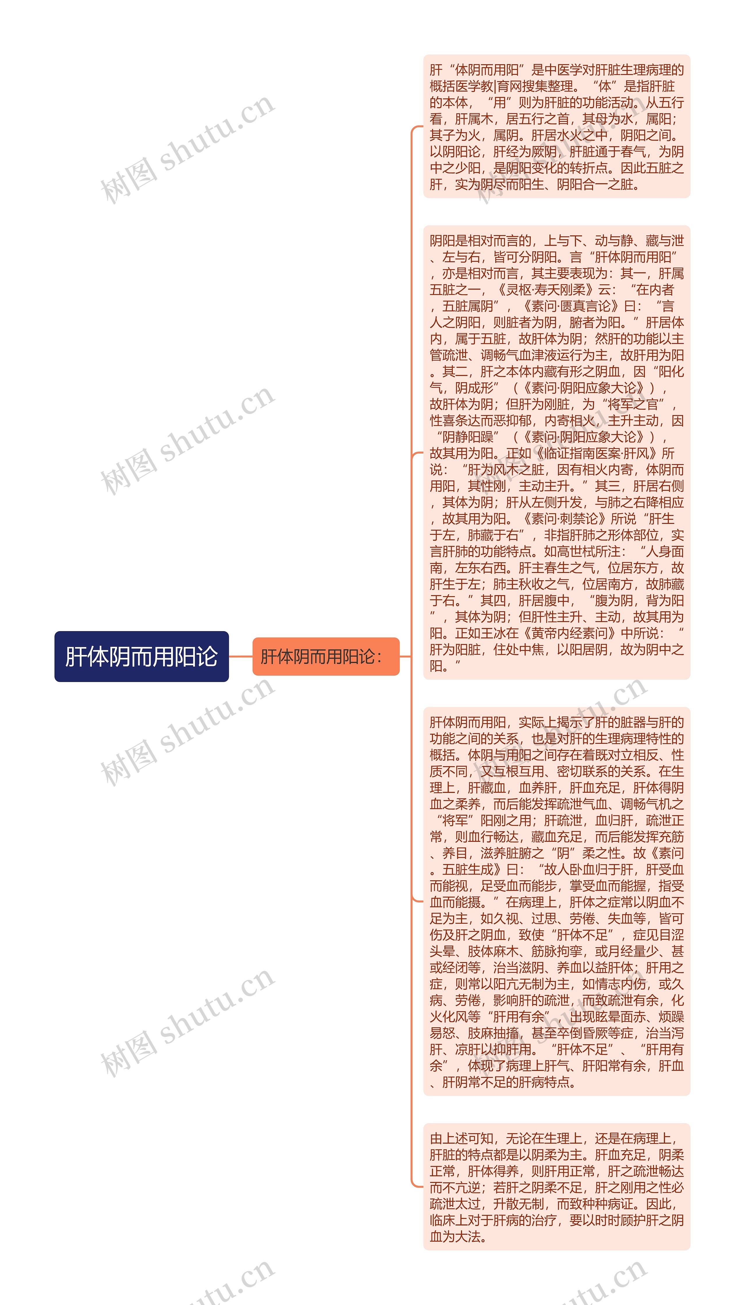 肝体阴而用阳论思维导图