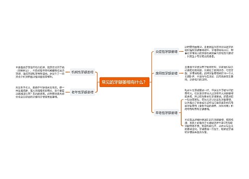 常见的牙龈萎缩有什么？