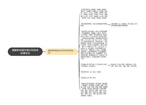 鹅脚板来源|生境分布|性味|功能主治