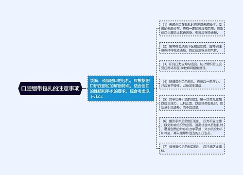 口腔绷带包扎的注意事项