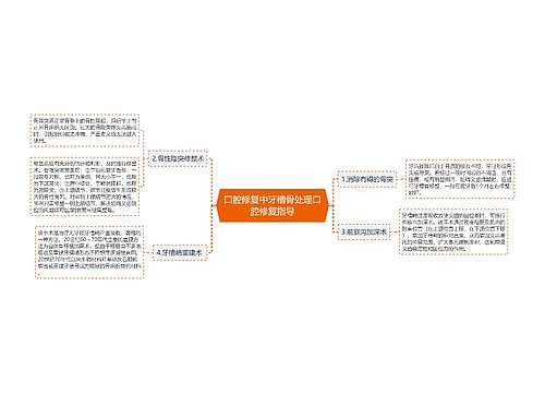 口腔修复中牙槽骨处理口腔修复指导