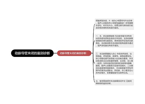 动脉导管未闭的鉴别诊断