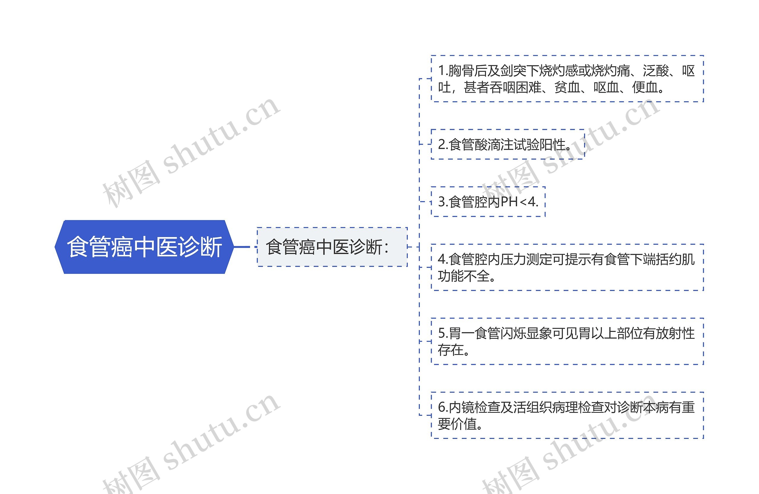 食管癌中医诊断思维导图