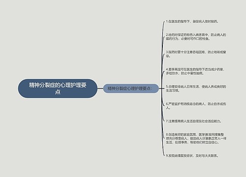 精神分裂症的心理护理要点