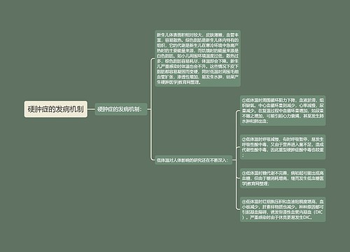 硬肿症的发病机制