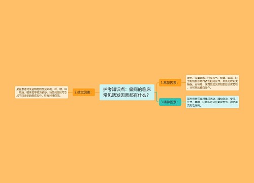 护考知识点：癫痫的临床常见诱发因素都有什么？