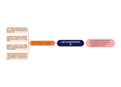 儿童补完出现牙痛如何处理