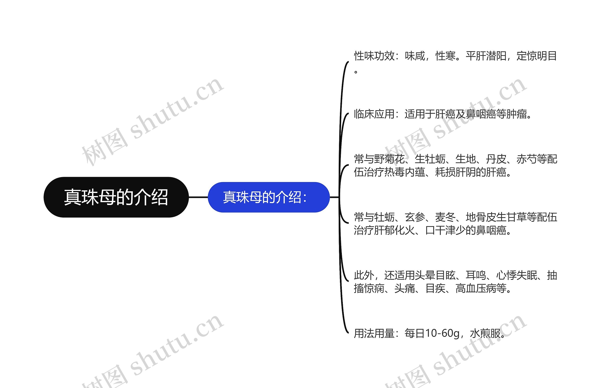 真珠母的介绍思维导图