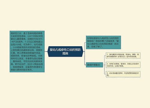 婴幼儿疱疹性口炎的预防措施