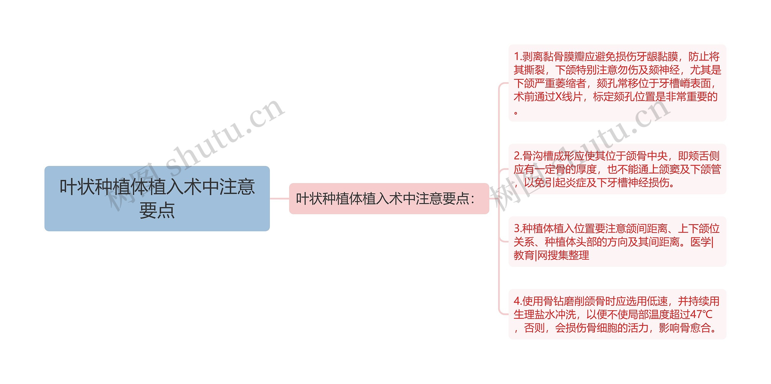 叶状种植体植入术中注意要点