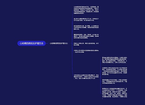 心绞痛的原因及护理方法