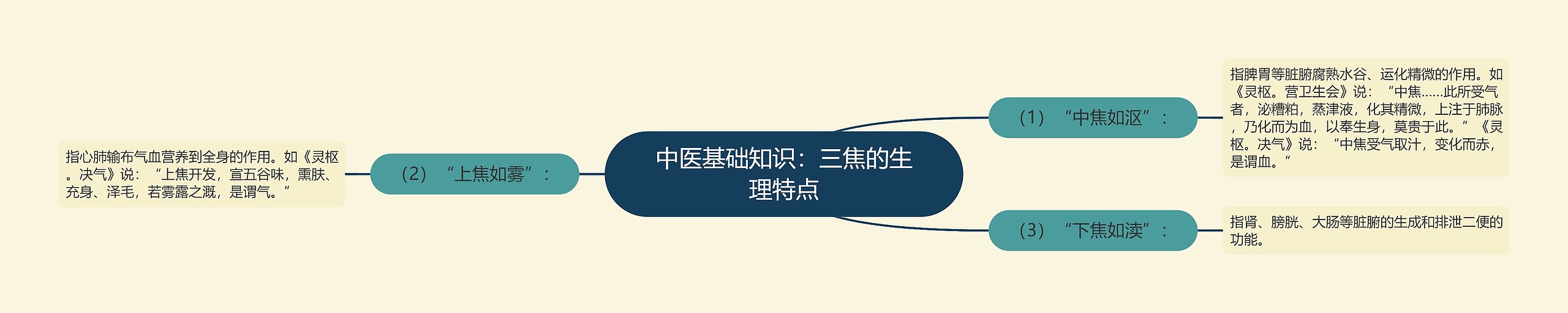 中医基础知识:三焦的生理特点 中医基础知识:三焦的生理特点