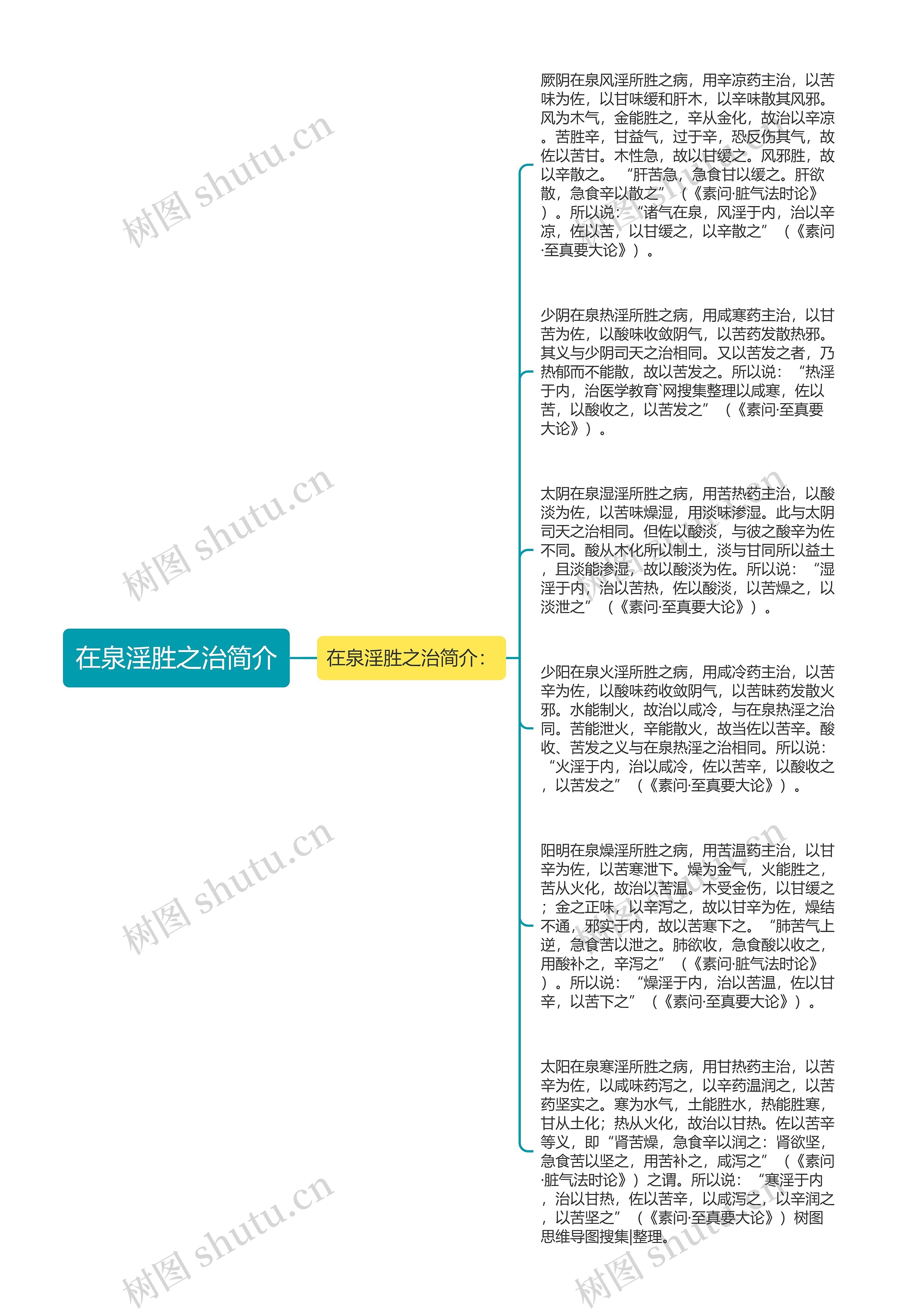 在泉淫胜之治简介思维导图