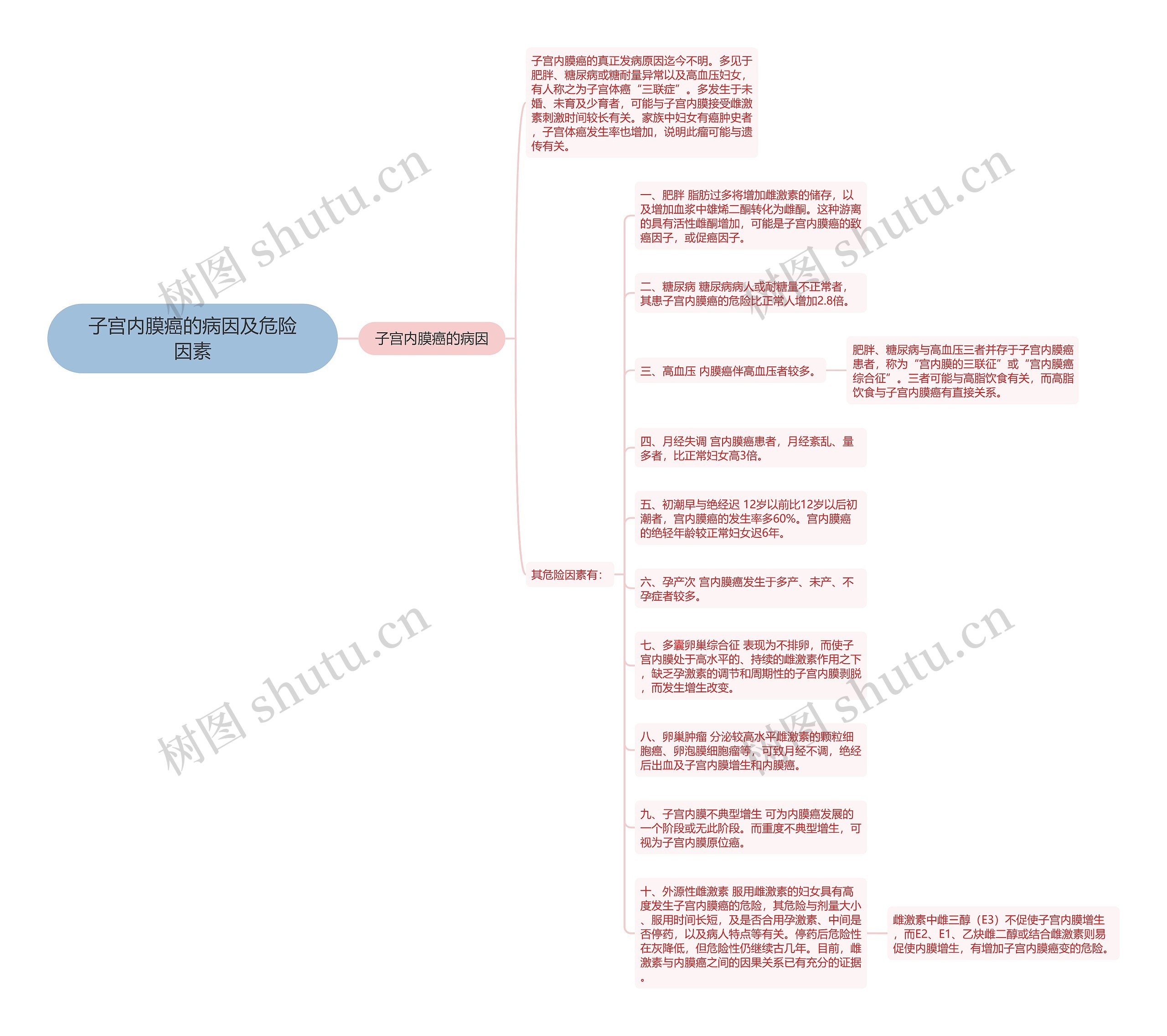 子宫内膜癌的病因及危险因素