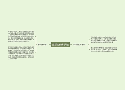 血管性疾病-肝脏