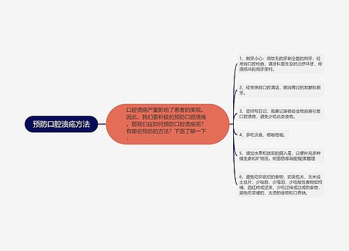 预防口腔溃疡方法