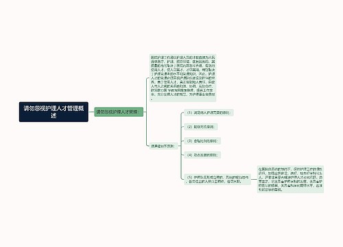 请勿忽视护理人才管理概述