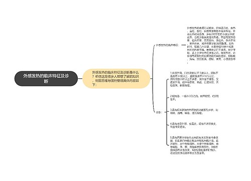 外感发热的临床特征及诊断