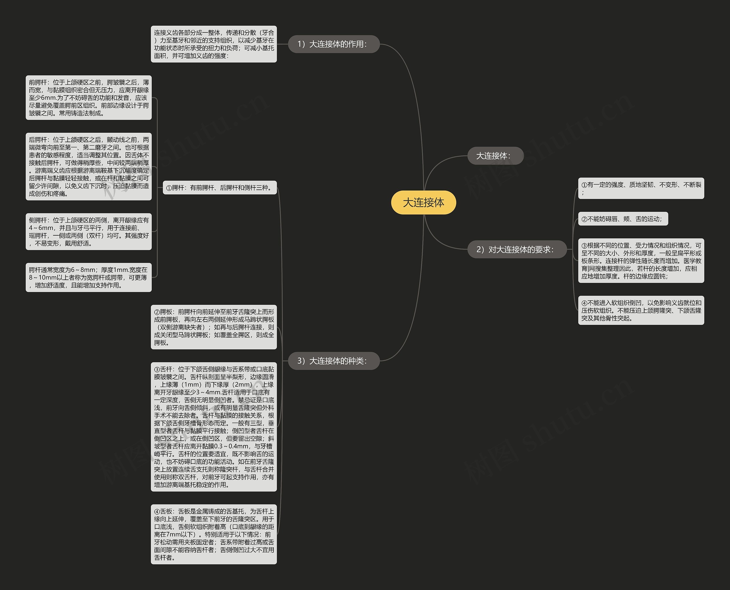 大连接体思维导图