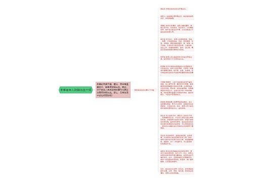 冬季老年人防脑出血十招