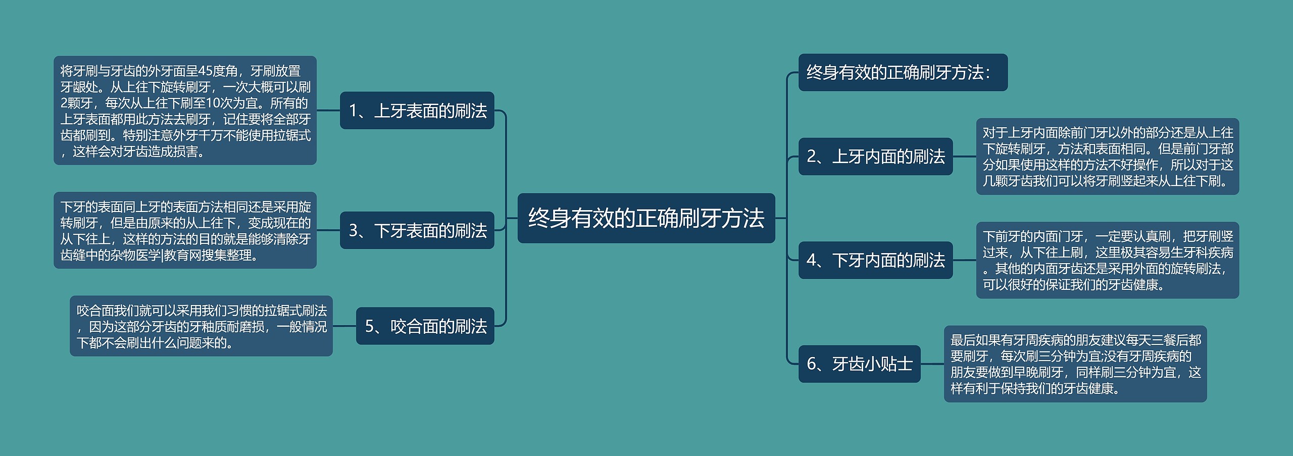 终身有效的正确刷牙方法