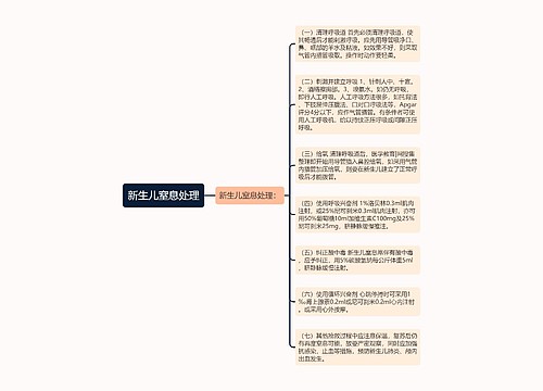 新生儿窒息处理