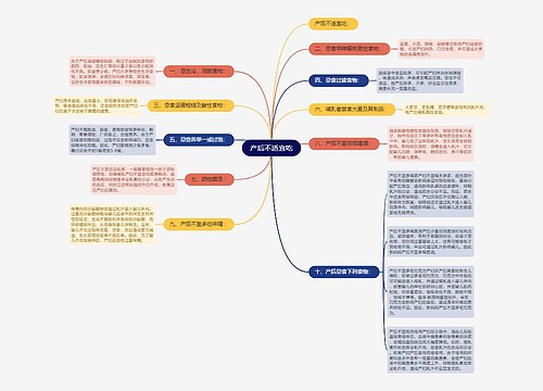 产后不适宜吃