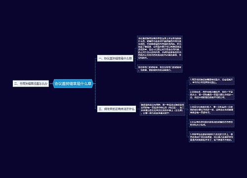 协议盖骑缝章是什么章