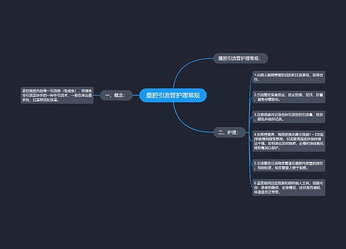 腹腔引流管护理常规