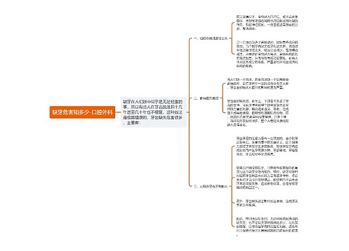 缺牙危害知多少-口腔外科