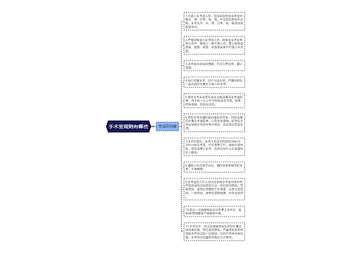 手术室规则有哪些