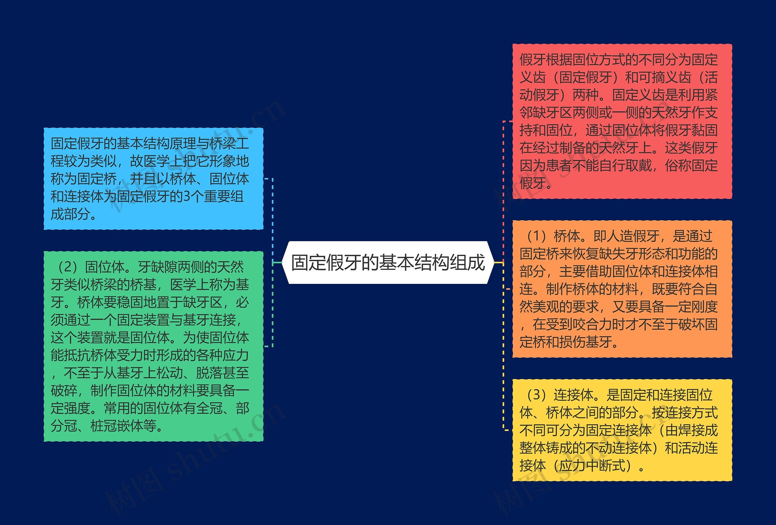 固定假牙的基本结构组成