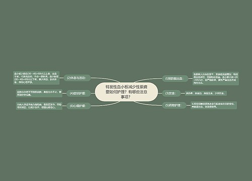 特发性血小板减少性紫癜要如何护理？有哪些注意事项？